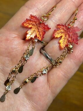 3/$25 Fall Leaf Dangle Earrings